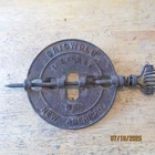 Griswold Cast Iron 6" New American Reversible Steel Spindle Stove Damper USA