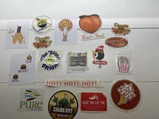 Random - Food, Snack, & Sweets - Stickers Lot of 17 *Mixed sticker sizes*