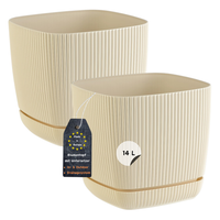 Gariella 2 X Drainagentopf 28 Cm Beige