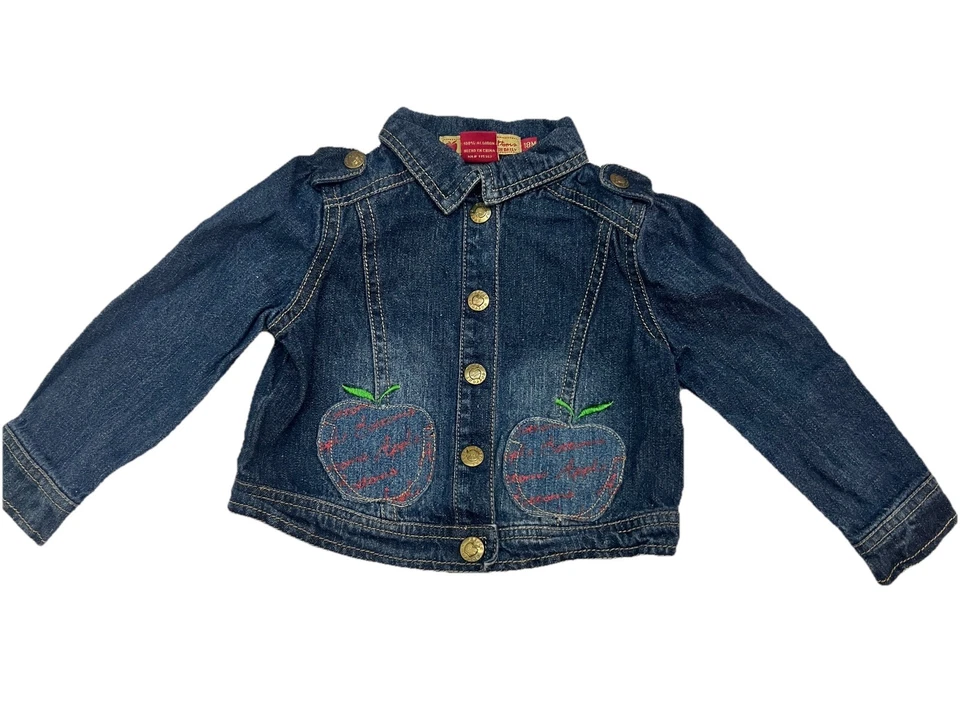 Chaqueta vaquera Apple Bottoms 18 meses niña ropa bebé Foto 4 de 4