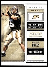 Drew Brees 2018 Panini Contenders Draft Picks #37 Purdue NFL READ FREE SHIPPING