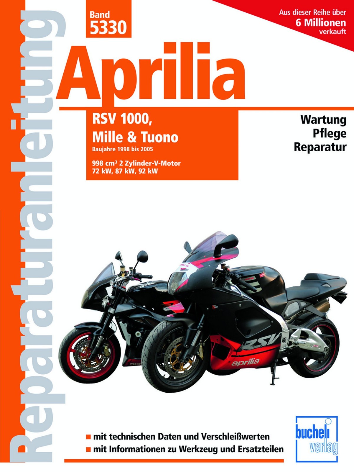 Aprilia RSV 1000/Mille/Tuono (1998-2005) Reparaturanleitung Bucheli 5330 - Image 6