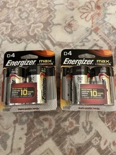 8 Pack Energizer Max D Alkaline Batteries
