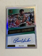 2018-19 Donruss Significant Signatures Refractor Paul Silas Auto Card SP