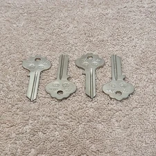 Ilco X1054WA Key Blanks (Lot Of 4) Made In USA Locksmith NOS 