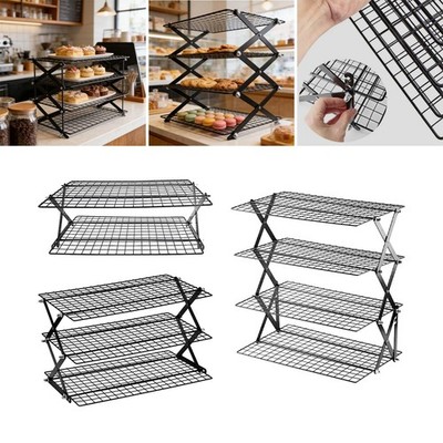Kühlregal Backen Aufbewahrung Küche Pizza Kuchen Organizer Torten Klappbar Drahtregal