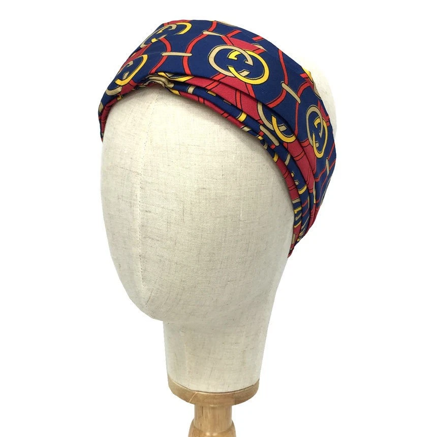 Gucci Interlocking G Lambus Hairband 572207 Bandeau Turban Gg Accessoires Cheveux 