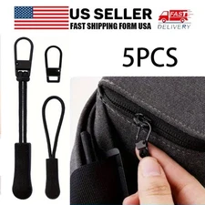 5X Universal Zipper Handle Extenders Easy Installation for Bag Clothing Repairs