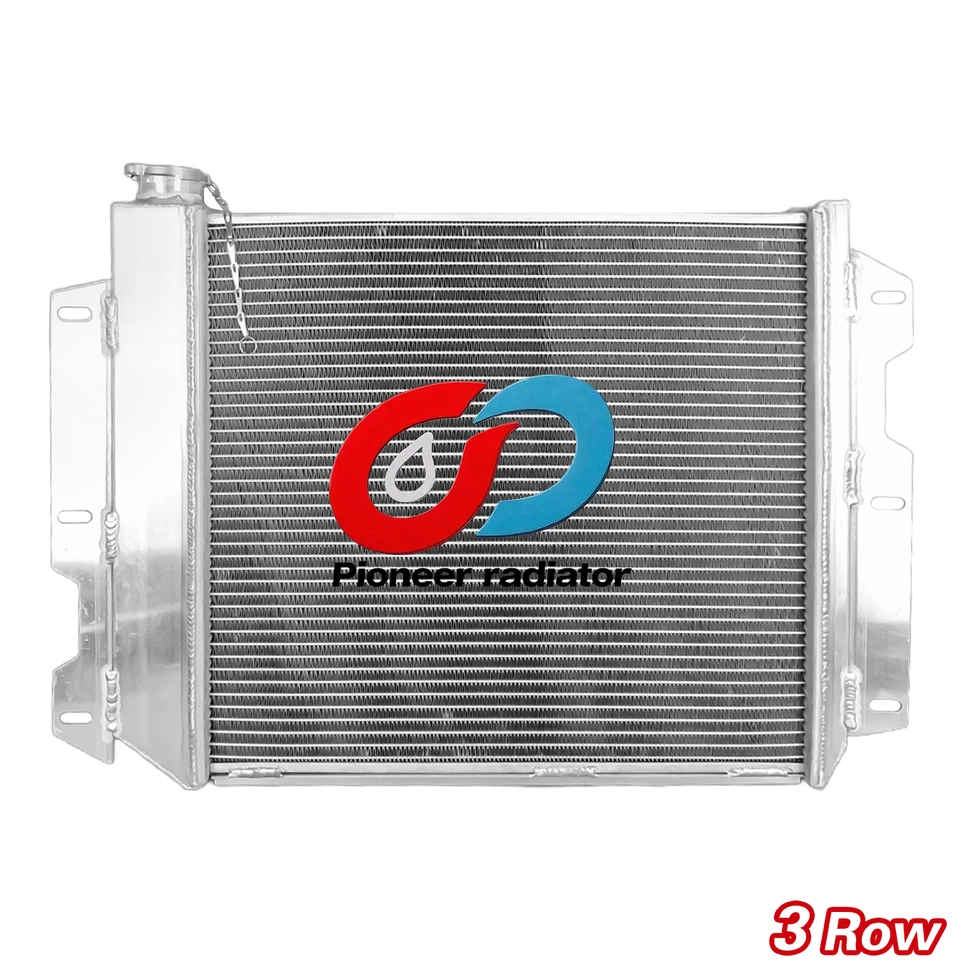 AluminumRadiator For 1987~2006 Jeep Wrangler YJ TJ Chevy SBC V8 Engine AT MT3Row Foto 4 de 4