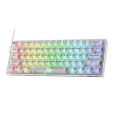 Redragon K617 SE 60% Wired RGB Gaming Keyboard, 61 Keys Compact Full-Transparent