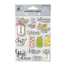 Little Birdie Watercolor Sticker Collection 14/Pkg-Special Celebration - 6 Pack
