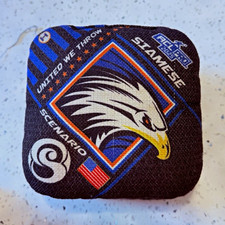 Scenario Siamese Full Size Cornhole Bag Set 4 Black/Blue/White Eagle 2025