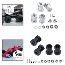 4Pcs Wheel Hex Hub Adapters Aluminum Alloy for 1/10 RC Crawler Replace Parts