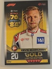 2022 Topps Turbo Attax Formula 1 #LE 12G Kevin Magnussen Gold Limited Edition