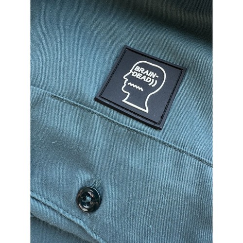 Dickies x Brain Dead Green Printed Dragon Fabrications Shirt - Picture 7 of 9