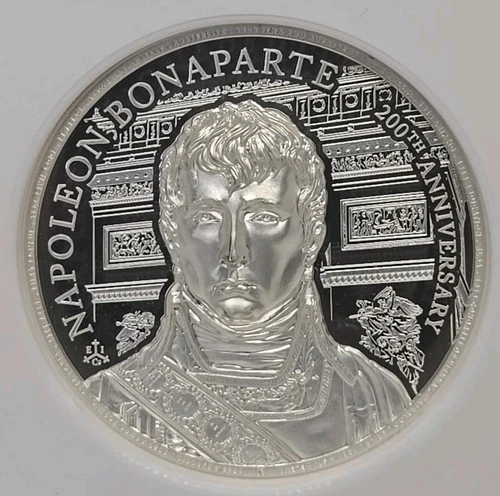 2021 Great Britain St.Helena Napoleon Anniv. 2oz 2 Pound Silver Coin NGC PF69 UC