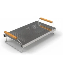 Adjustable Grill Warming Rack for Blackstone Flat Top Griddle 28 Inch Stainless