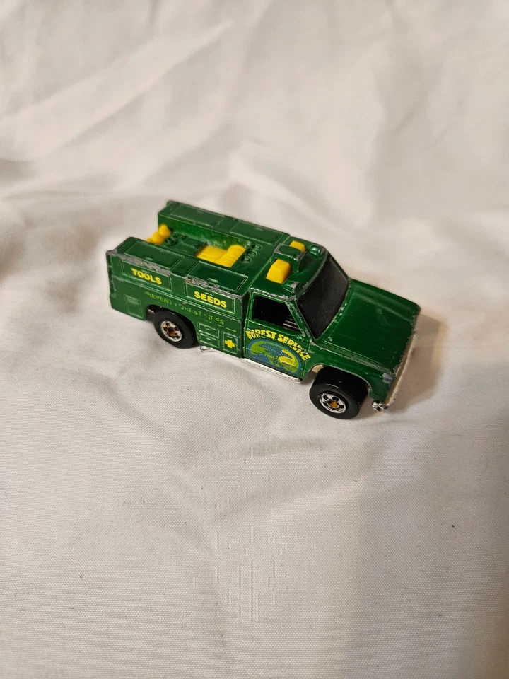 Camión de bomberos vintage Hot Wheels Redline Forest Service Unit 71 verde 1974 Foto 3 de 4