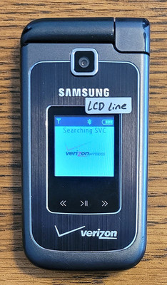 Samsung Alias 2 II SCH-U750 - Gray & Black ( Verizon ) Very Rare Dual-Flip Phone