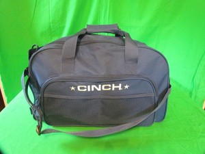 CINCH Brand 19" Canvas Travel Gym Shoulder Duffle Bag w/Shoe Pocket Blue Nice