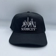 Sex and the City Hat Black Adult OSFA Adjustable HBO TV Show Promo NWOT