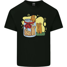 Gingerbread Man Escape Funny Food Mens Cotton T-Shirt Tee Top