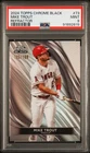 Mike Trout - 2024 Topps Chrome Black Refractor   PSA 9  #185/199
