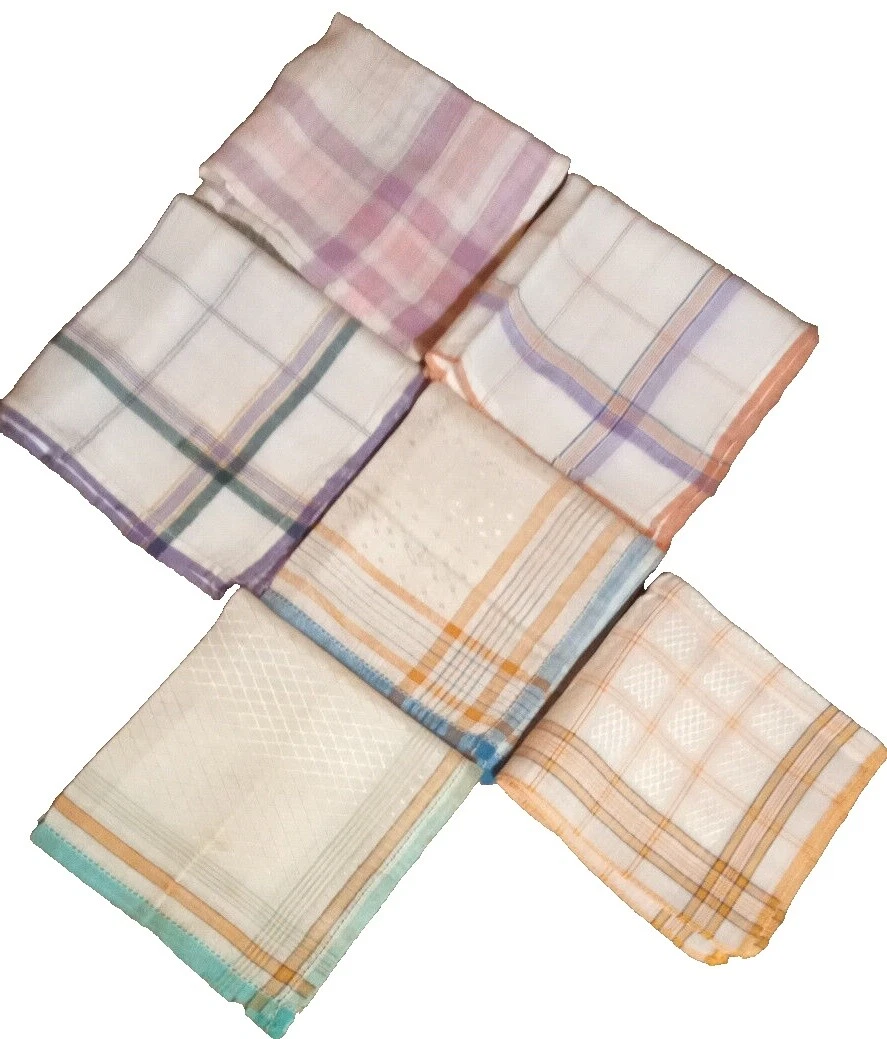 Comprobado Pañuelos vintage Plain & Solid