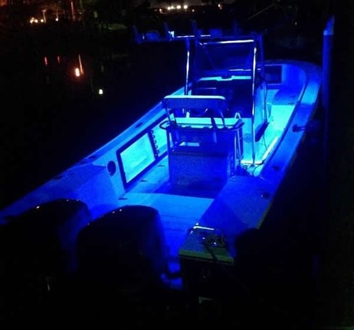 Luz LED Flexible 36" 12 Voltios Impermeable Barco Cortesía Luz Salida Luz Azul - Imagen 2 de 8