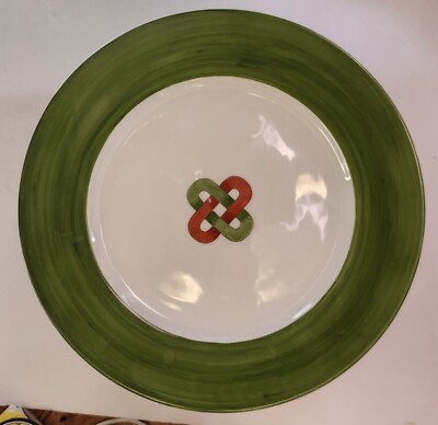 Ann Marie Murray Hand Painted Christmas Plates Charger Dinner  Set Of 4    12''