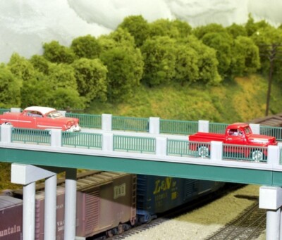 Rix Products ~ HO Scale ~ Wrought Iron 50  Highway Overpass (Only) ~ 628-0121