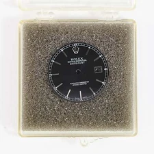 Rolex Dial Mens Datejust Black w/ White Markers 3035 3135 16034 16234