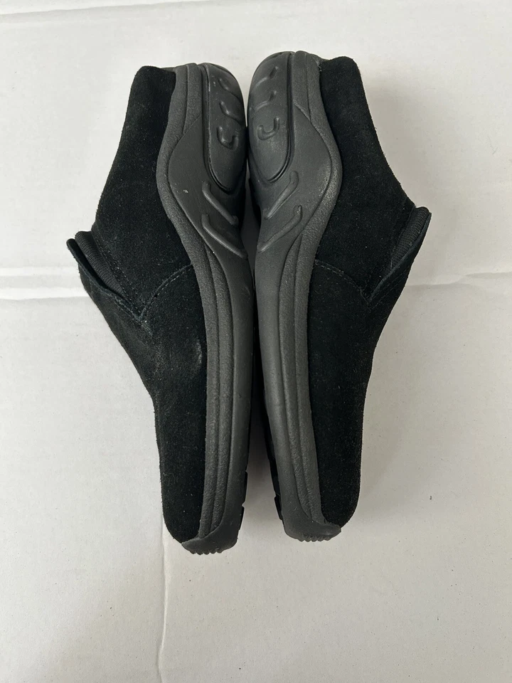 St Johns Bay Mujer 7.5M Mules Zuecos Mocasines Zapatos Sin Cordones Cuero Superior Negro Foto 3 de 4