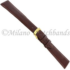 20mm Morellato High Quality Soft Genuine Leather Brown Watch Band LONG 112