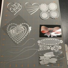 Unbranded metal die cuts Variety Of Designs Hearts Bows Circles Borders 24