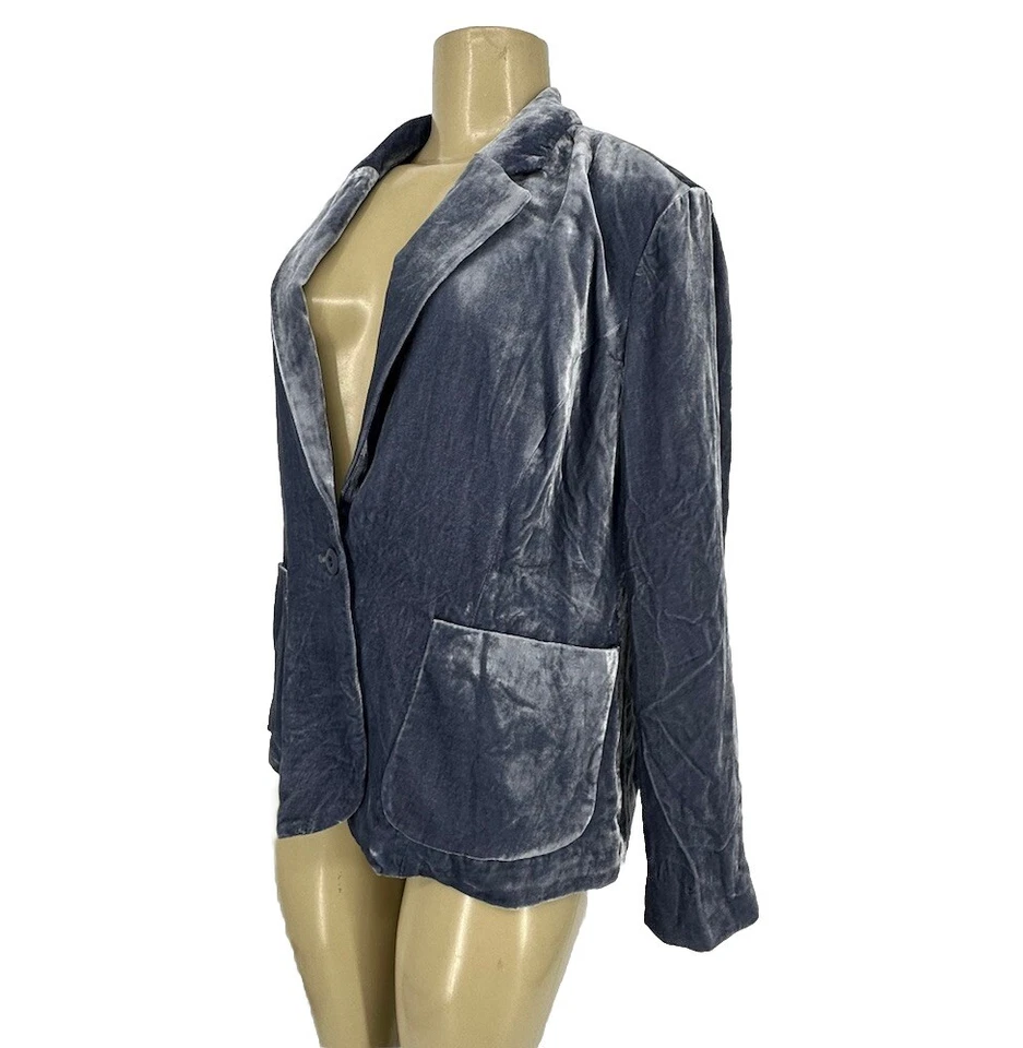 Женская бархатная богемная зимняя блейзерная куртка Sundance 10 Petite с цветочной подкладкой 37–24 - Изображение 2 из 4