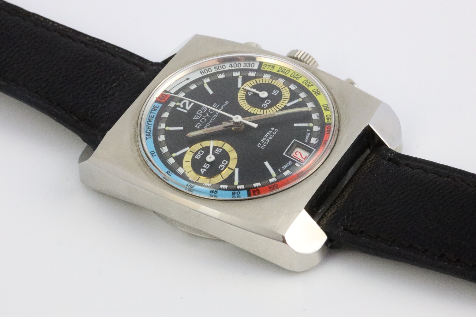 Bild 7 - Vintage Royce Chronograph Rainbow Handaufzug 7734 70er Jahre Dif22564 AVS18061 X