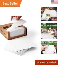 1000 Pack Hamburger Patty Paper - 4.75 x 5in - Microwave Freezer Safe