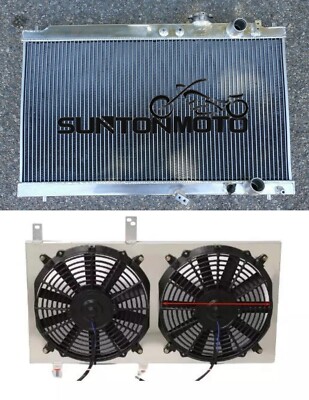 ALUMINUM RADIATOR +Shroud +Fan FOR 1994-2001 ACURA INTEGRA 1.8L I4 Manual Only