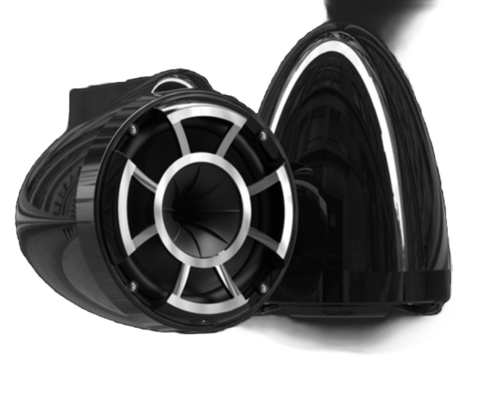 Wet Sounds REV8B-SC Revolution 8" EFG Swivel Clamp Marine Tower Speakers OB