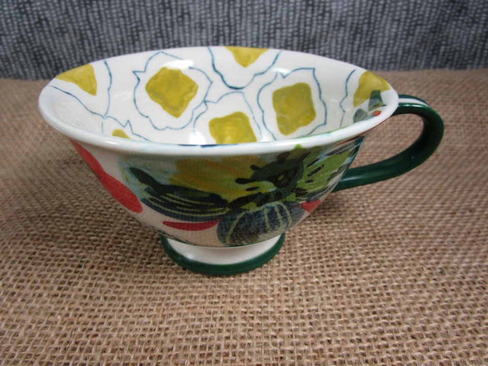 Anthropologie SISSINGHURST CASTLE Juego Floral 5 Tazas de Té/Café de Cerámica Estudio Foto 4 de 4