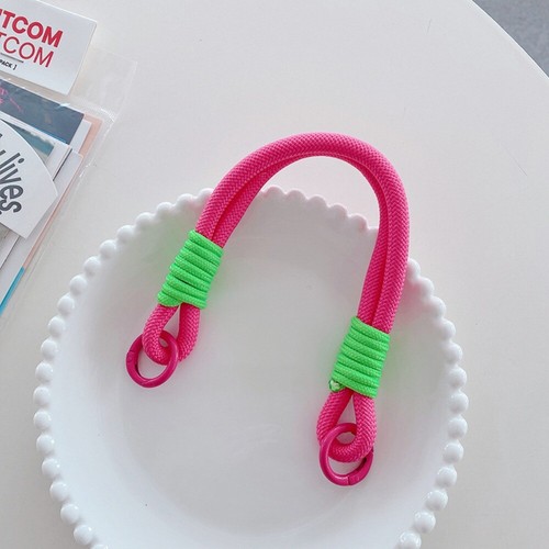 Rainbow Hanging Chain Ring Detachable Rope Wrist Strap Bag Keychain Woman - Photo 14 sur 17