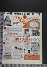 1936 SCIENCE ENGINEER METAL TAPPING JUNIOR CASTER CASTING ELECTRIC GAS AD DX019
