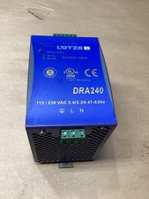LUTZE DRA240-24B POWER SUPPLY 24VDC 10A 115/230VAC  106G83PR7