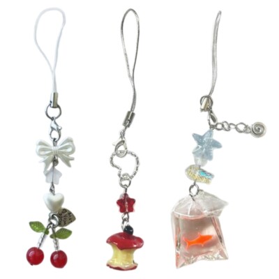 fish phone accessory Cute Cat with Case If youd rather be fishing 8-Pack Koi Fish Phone Charms