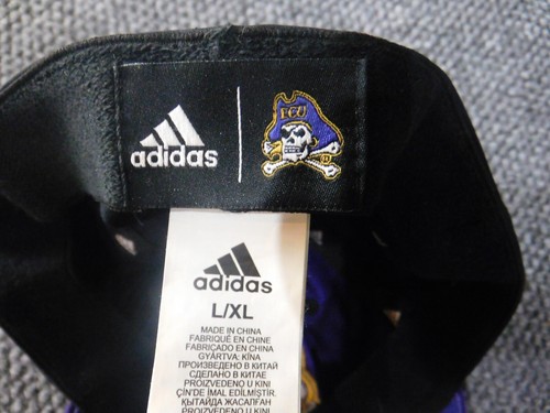 East Carolina Pirates Hat Cap Adidas fitted stretch Large college sports - Picture 8 of 9