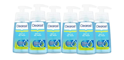 Clearasil Gentle cleansing Gel Wash 150 ml {Pack 6}