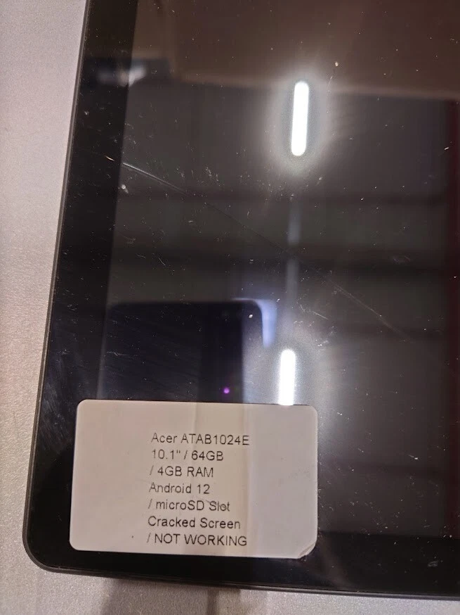 Acer ATAB1024E Tablett 64GB, 10.1 ", für Teile, Nicht Aktiv - Bild 3 von 4