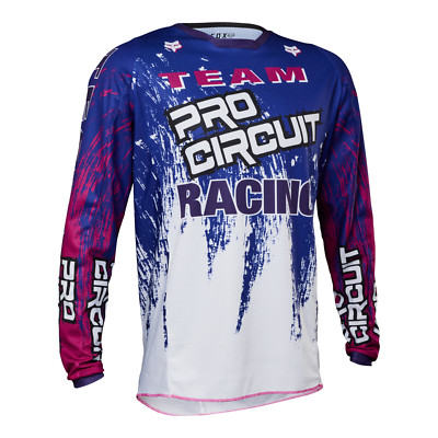 Fox Racing 180 Off-Road Moto Jersey Pro Circuit White/Blue Large