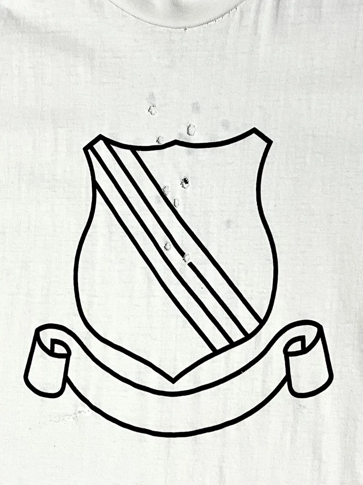 Number (n)ine Shield Crest Gun Shots Hole Distressed Tshirt - Image 3 of 4